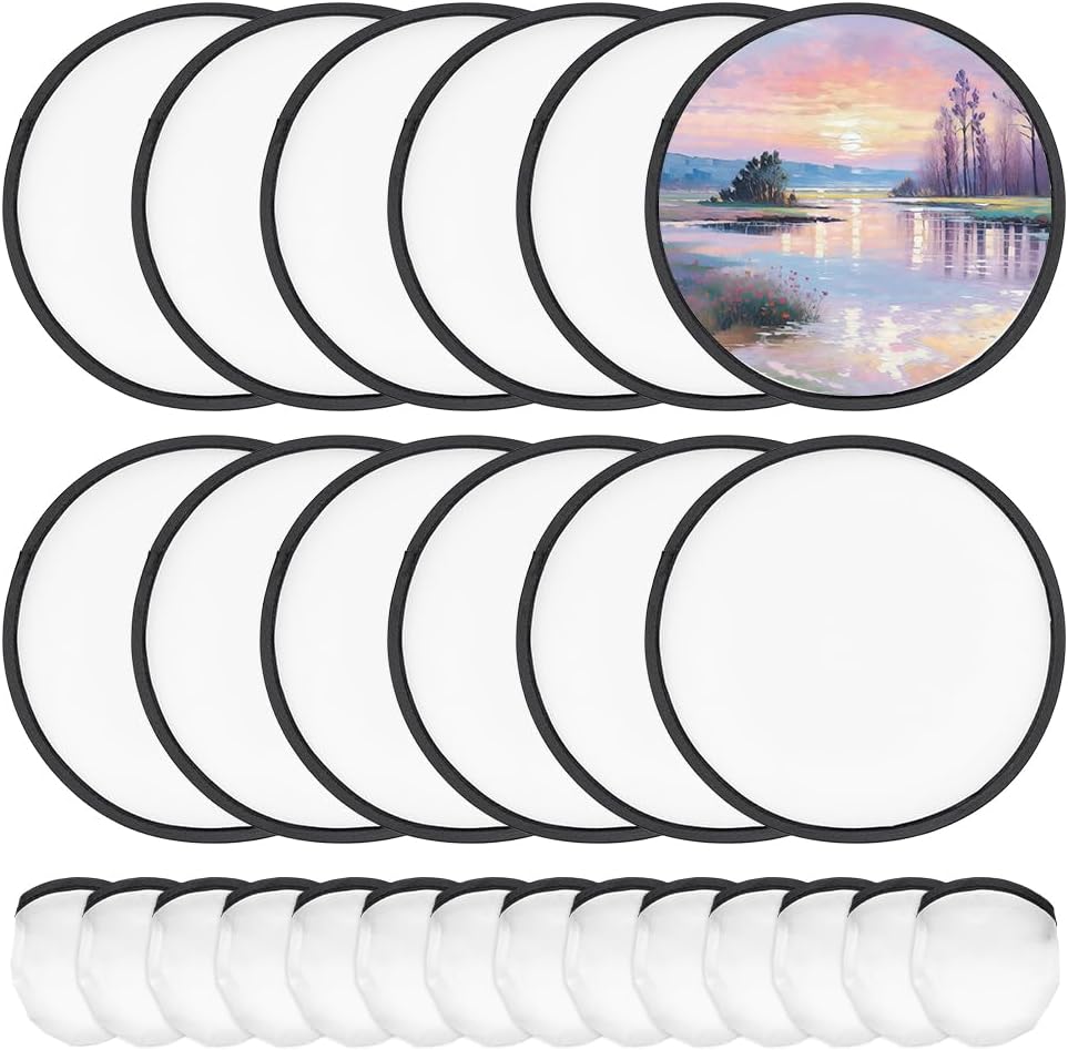 20Pcs White Foldable Flying Di - Puzzle Blank White บทวิจารณ์และราคา