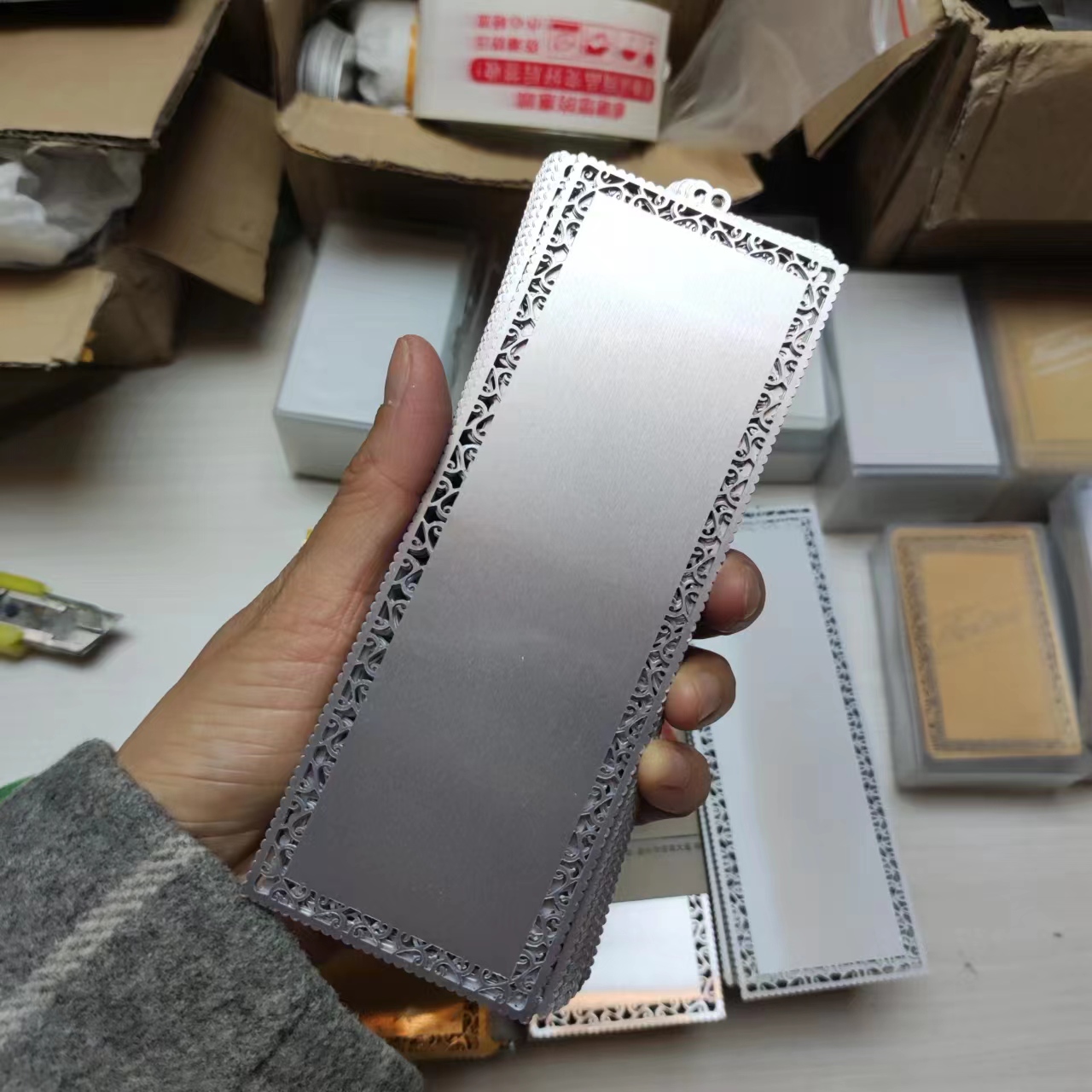 100pcs Blank Sublimation Metal - Puzzle Blank White บทวิจารณ์และราคา