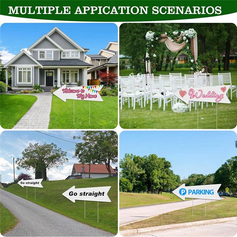 A68P-Directional Arrows Signs  - Yard Sign Blank บทวิจารณ์และราคา