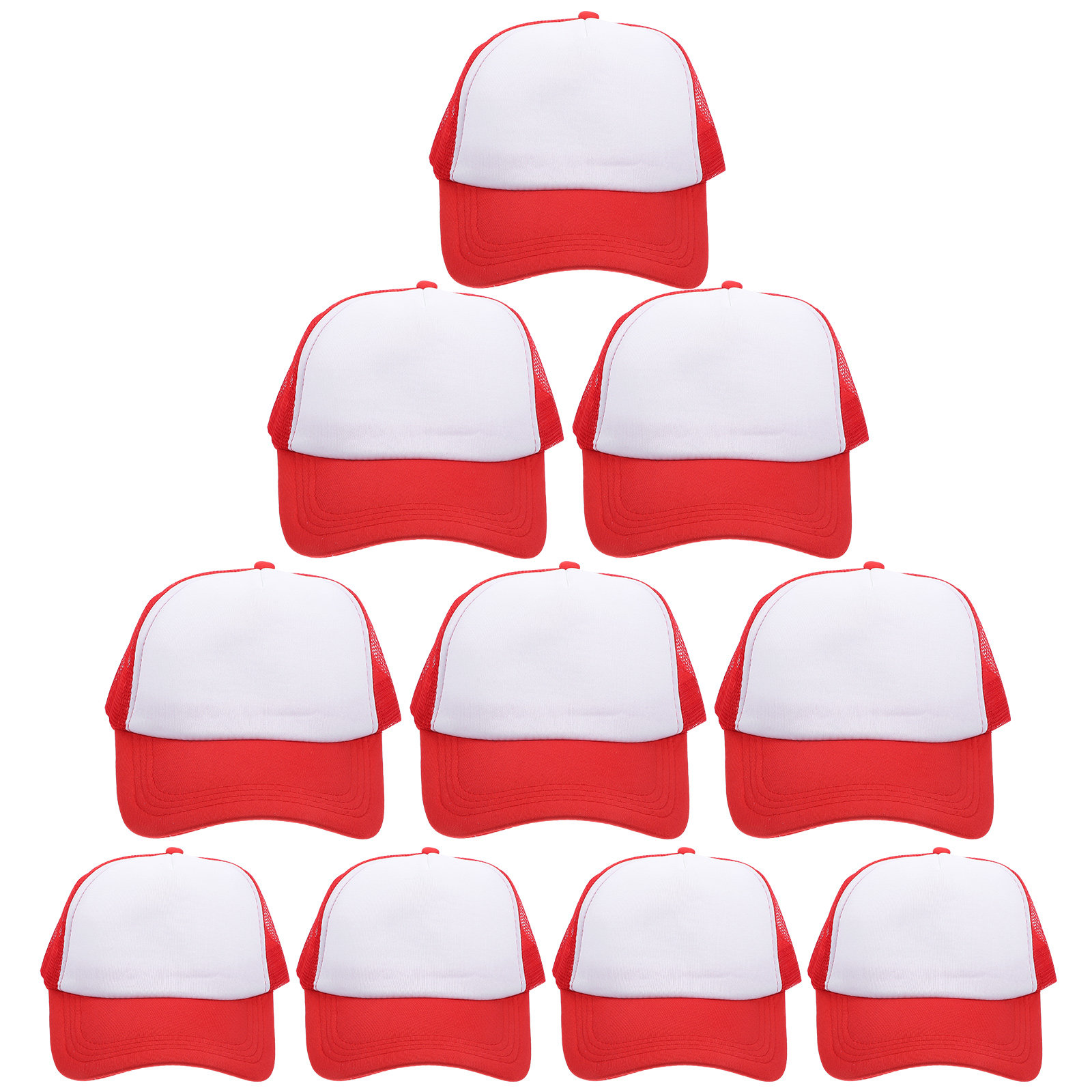 10Pcs Blank Mesh Baseball Caps - Hat Sublimation Blank บทวิจารณ์และราคา