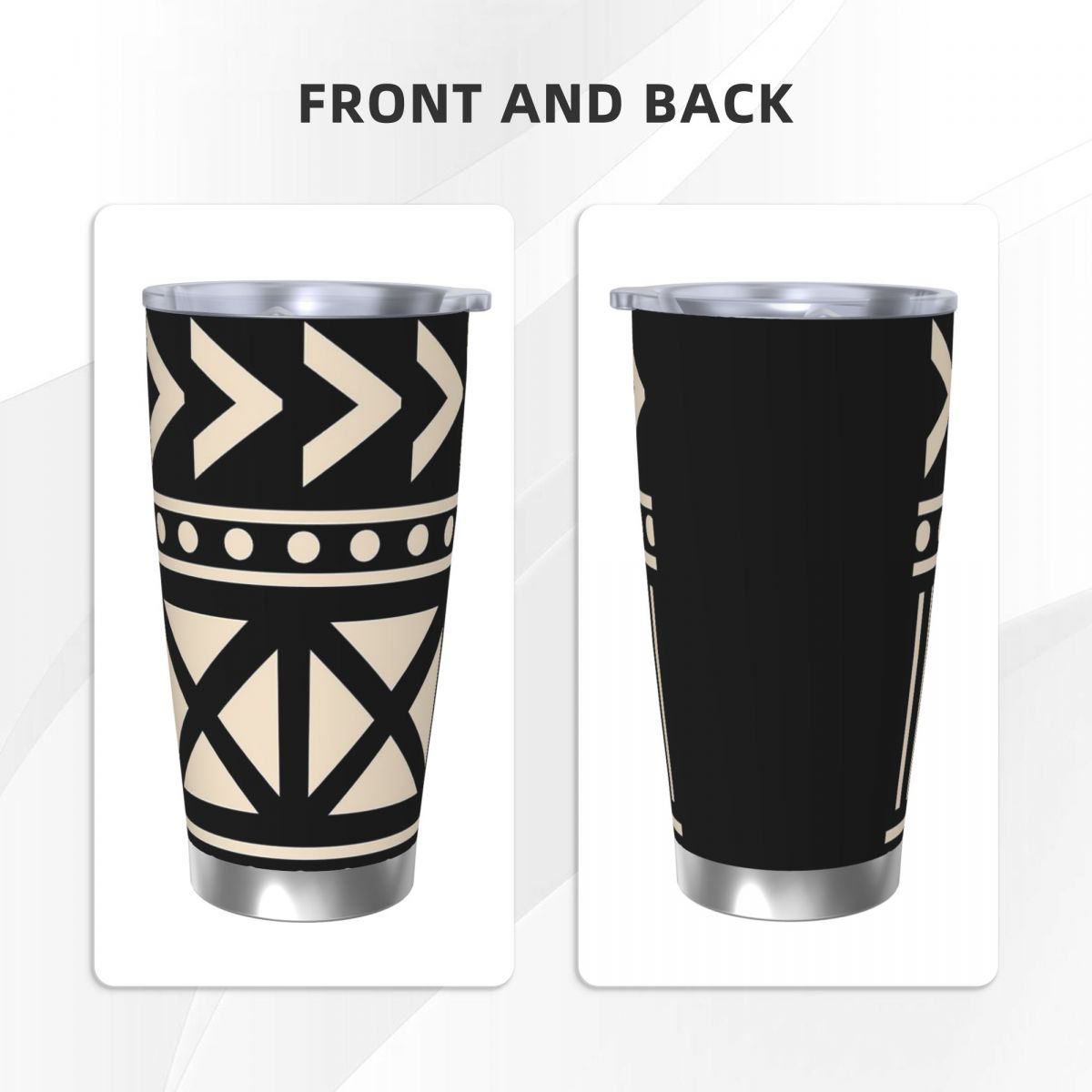 African Mud Cloth Black And Wh - Tumbler 20Oz White บทวิจารณ์และราคา