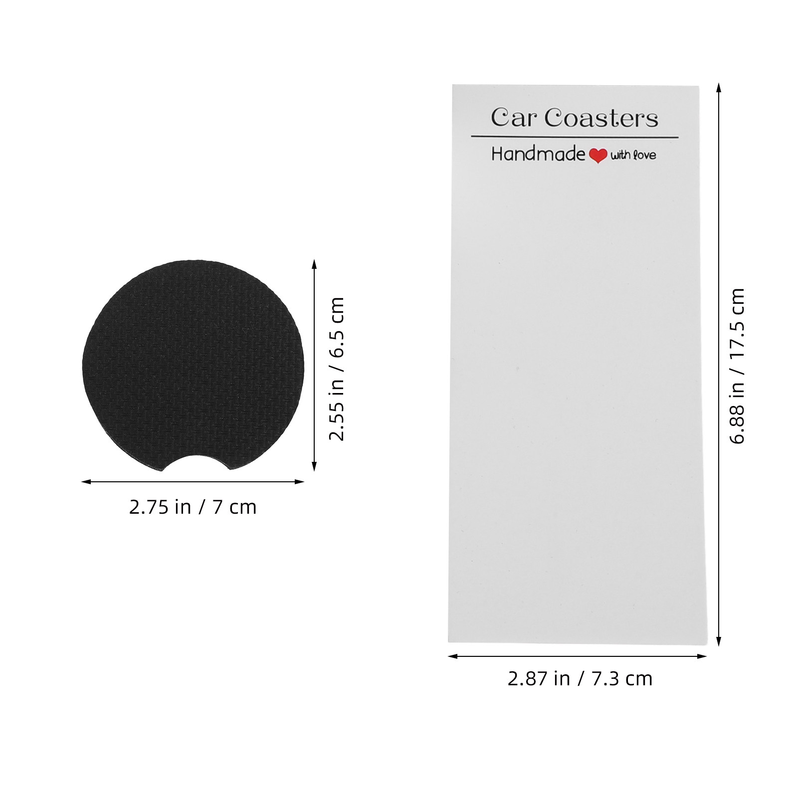 1Set Neoprene Sublimation Car  - Coaster Sublimation Blank บทวิจารณ์และราคา