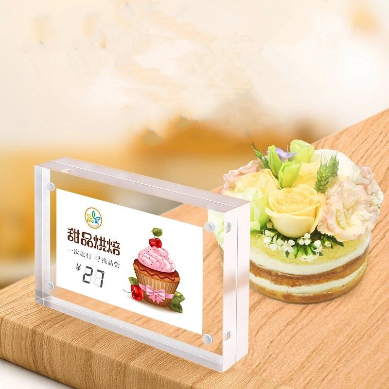 5 PCS 90x55mm Magnetic Acrylic - Photo Acrylic Block บทวิจารณ์และราคา