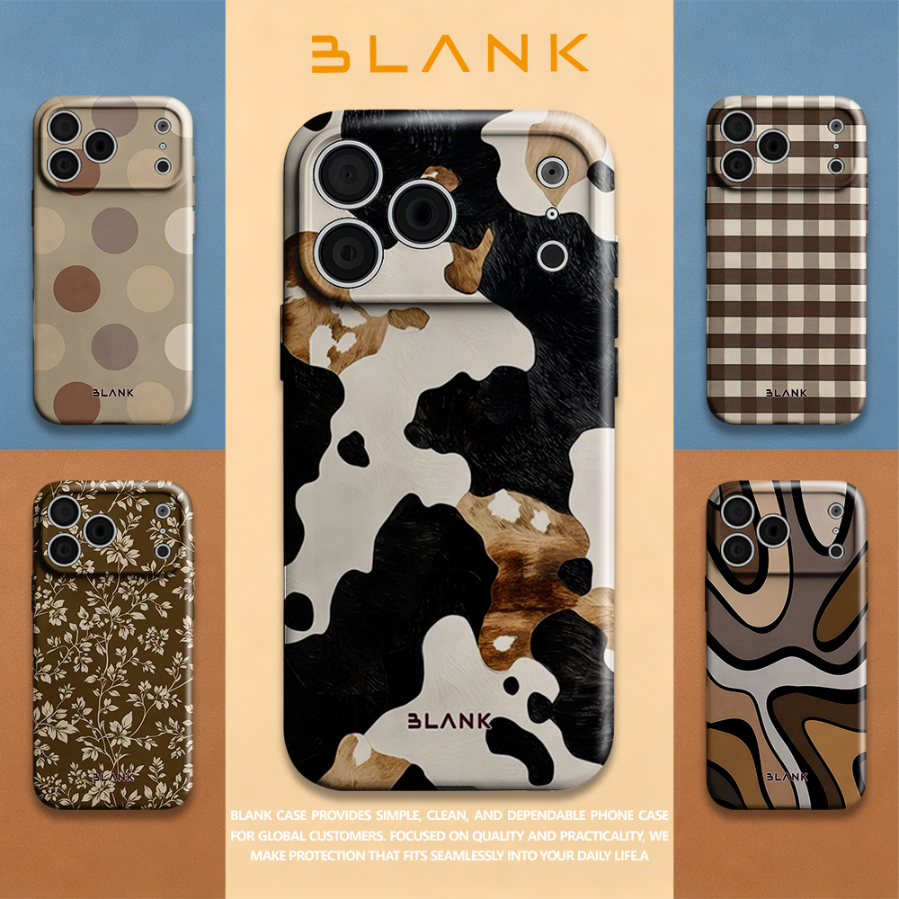 Mocha Cow Print For iPhone 17  - Phone Case Blank Print บทวิจารณ์และราคา