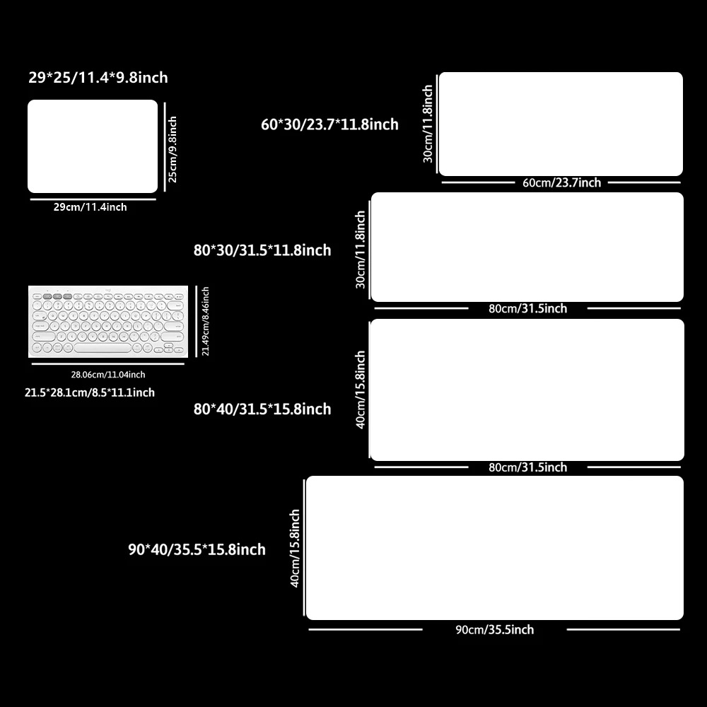 Solid Color White Durable Rubb - Mouse Pad Blank Sublimation บทวิจารณ์และราคา