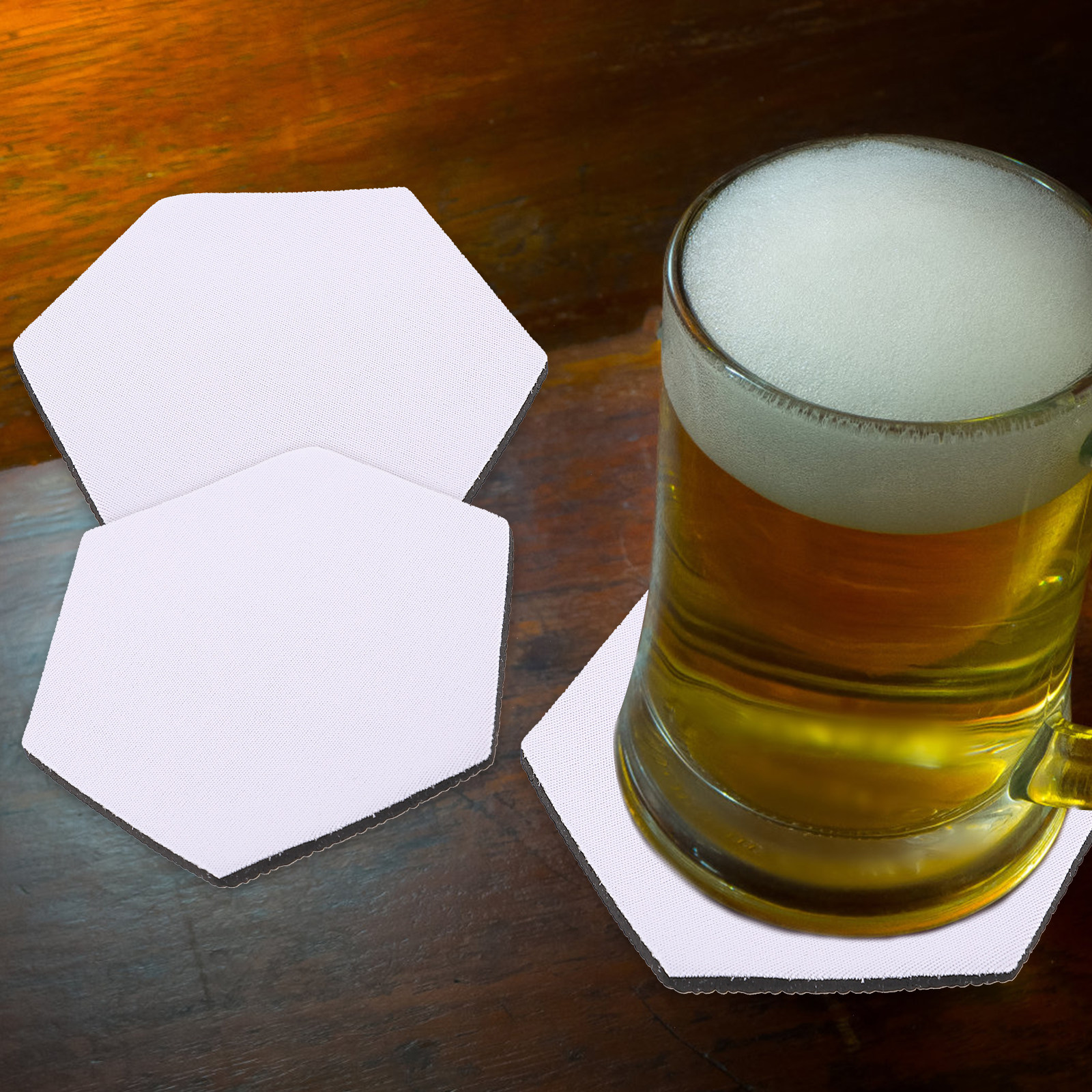 10Pcs Heat Transfer Coasters S - Coaster Sublimation Blank บทวิจารณ์และราคา