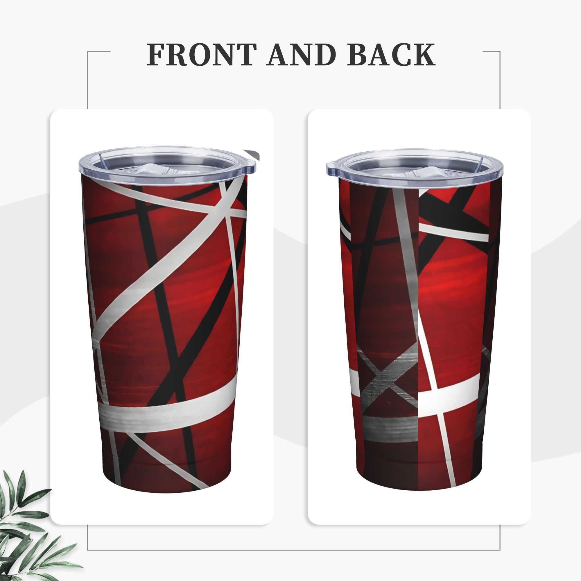 V-Van Halens Red Black White T - Tumbler 20Oz White บทวิจารณ์และราคา