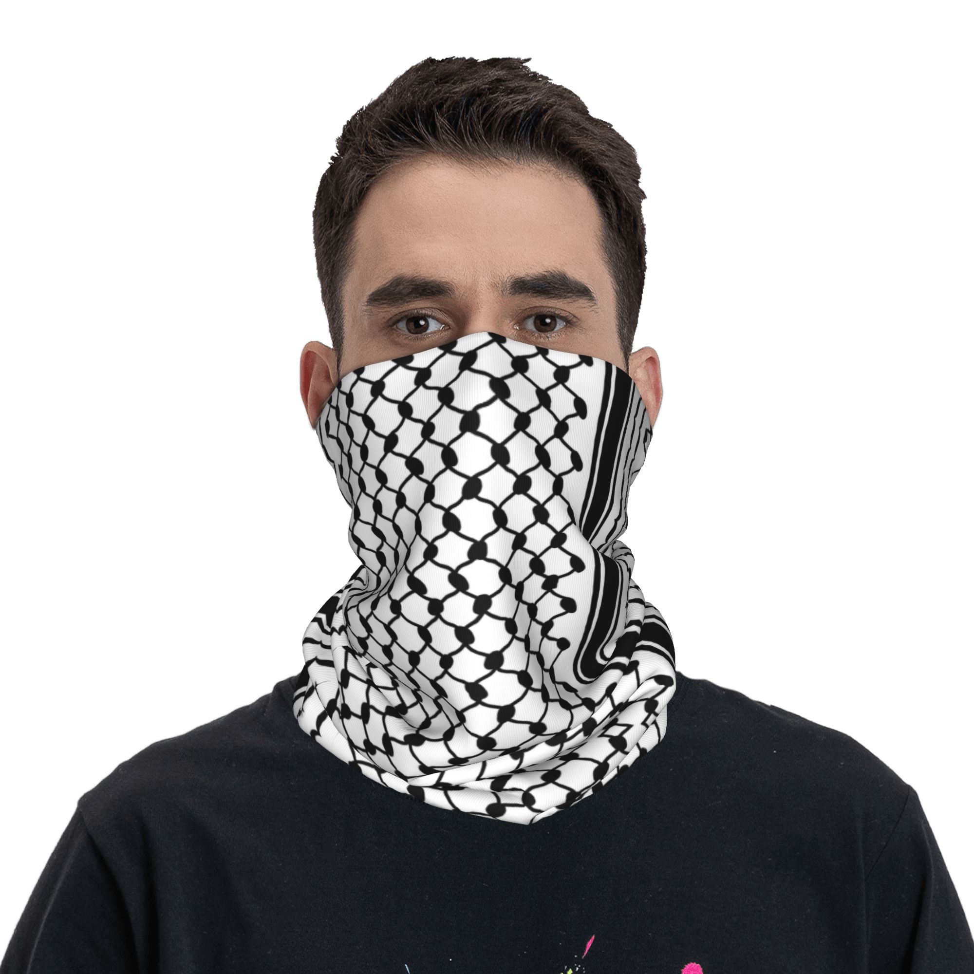 Shemagh Bandana Neck Gaiter Wi - Bandana Blank White บทวิจารณ์และราคา