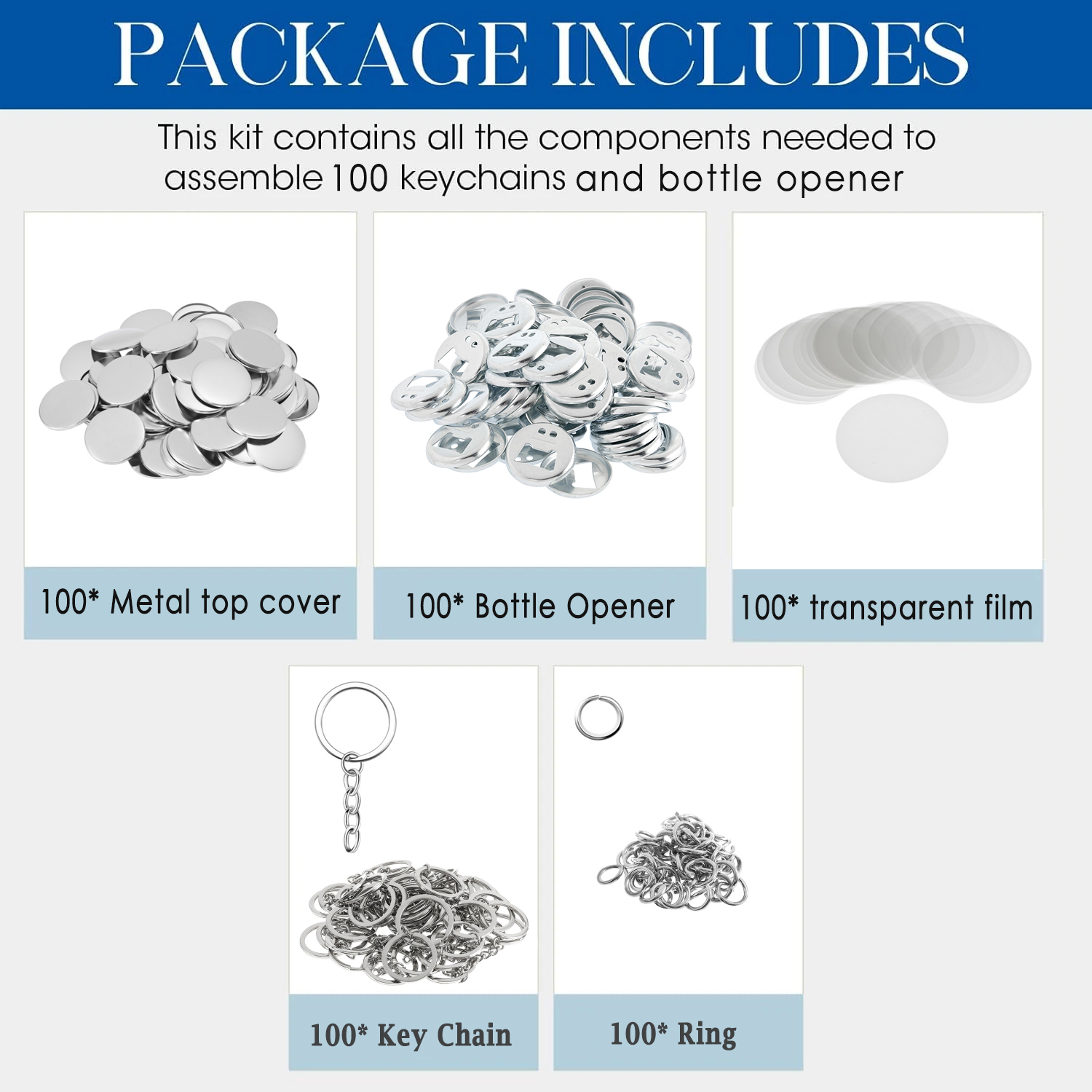 100pcs Badge Materials Bottle  - Button Badge Blank บทวิจารณ์และราคา