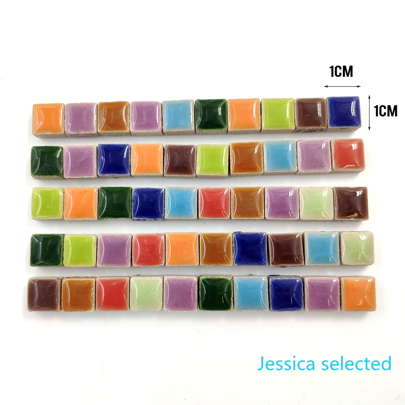 100g DIY Ceramic Mosaic Tiles  - Ceramic Tile Blank บทวิจารณ์และราคา