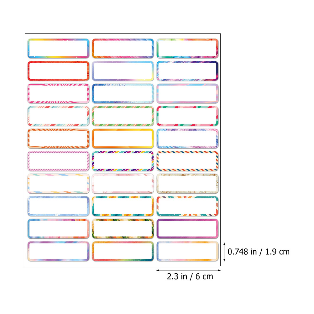 10 Sheets Writable Name Tag St - Water Bottle Blank บทวิจารณ์และราคา